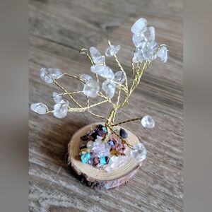 Gemstone Clear Quartz Tree Of Life